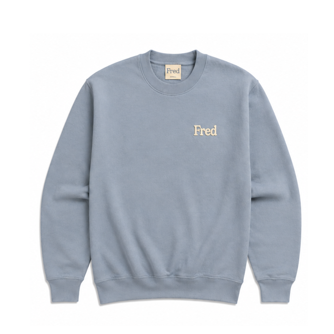 Fred Blue Crewneck