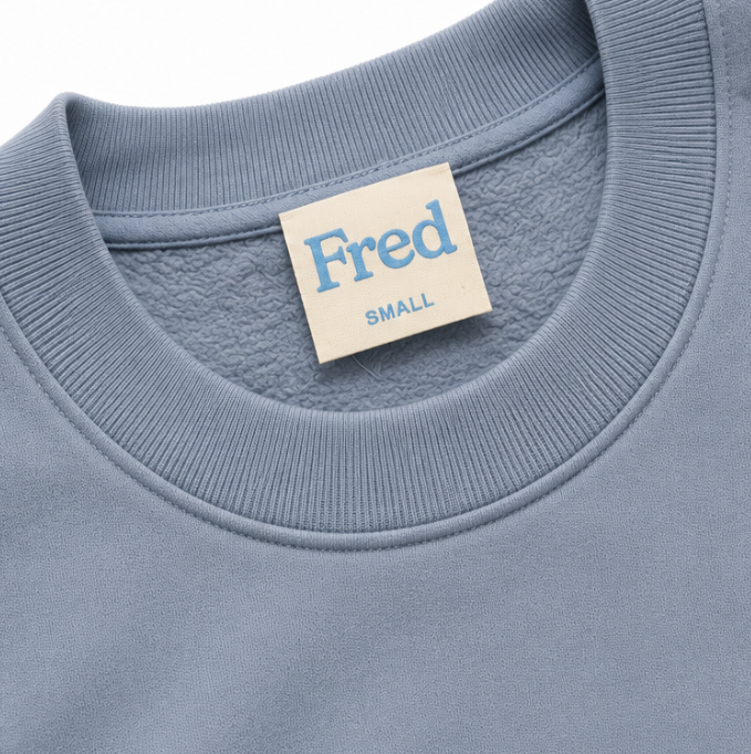 Fred Blue Crewneck