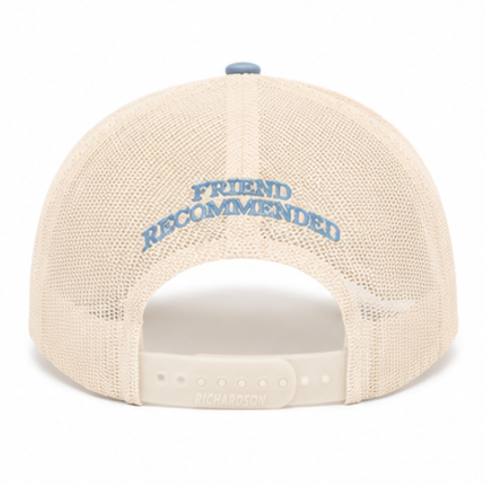 Fred Blue & White Trucker Hat